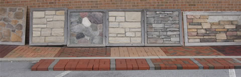 Part of Our Outdoor Brick, Block, and Stone Showroom